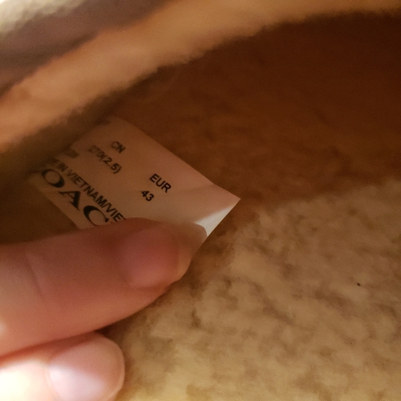 Coach Brown Patterned Slippers 10 - Picture 6 of 10